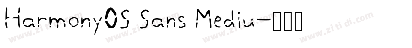 Harmony0S Sans Mediu字体转换